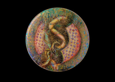 A circular painting