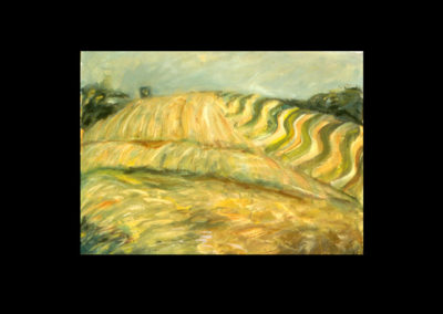 A painting of a field